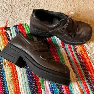 vintage chunky platform shoes